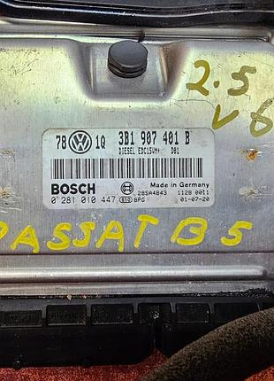 Блок управления двигателем эбу ний годинник immo starter kit volkswagen passat b5 01' 2.5tdi 0281010447 5