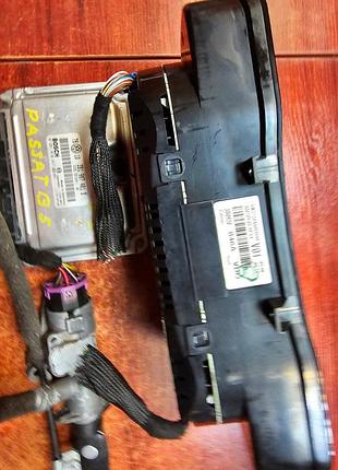 Блок управления двигателем эбу ний годинник immo starter kit volkswagen passat b5 01' 2.5tdi 0281010447 6