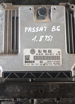 Блок управления двигателем эбу volkswagen passat b6 1.8 tsi 06j906026