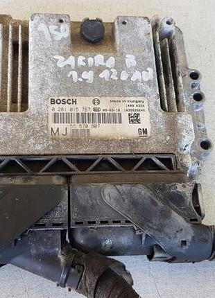 Блок управления двигателем эбу opel zafira b 1.9 cdti [150] 0281015767
