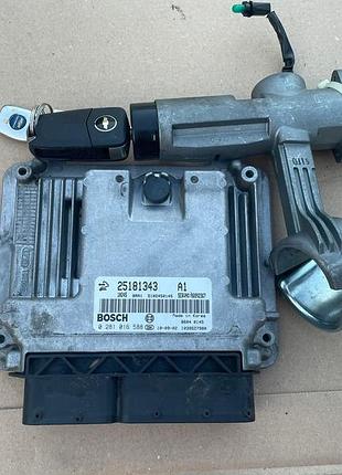 Блок управління двигуном ебу chevrolet captiva та повний 0281016588 25181343