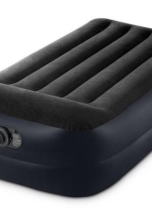 Intex 64122 (191 x 99 x 42 см) надувне ліжко з вбудованим електронасосом