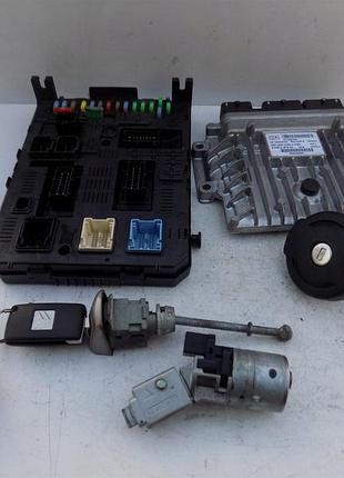 Блок управления двигателем эбу запуска citroen c5 x7 9663548180 966405908002 2.0 hdi