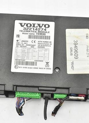 Блок управління двигуном ебу телематичний телефонний 32214274 volvo v40 ii