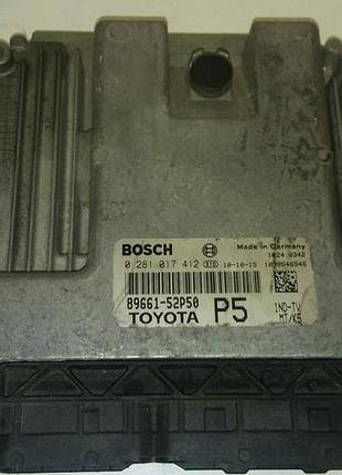 Блок управления двигателем эбу toyota 1.4 d-4d 0281017412 89661-52p50