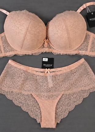 Комплекти balaloum 9369 бежевий чашка d80,85 push-up гель