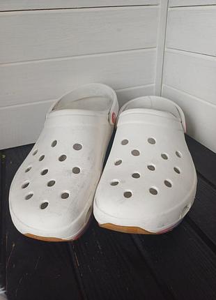 Взрослые кроксы сабо шлепанцы crocs classic retro runner atmosphere унисекс m8 w10 40-41