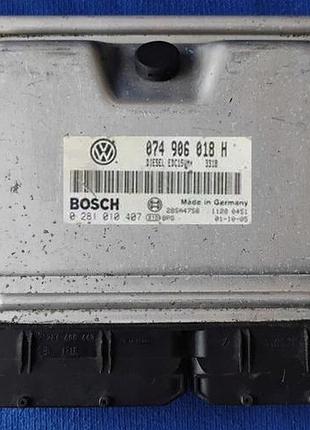 Блок управления двигателем эбу 074906018h-0281010407 lt tdi 2.5-immo off