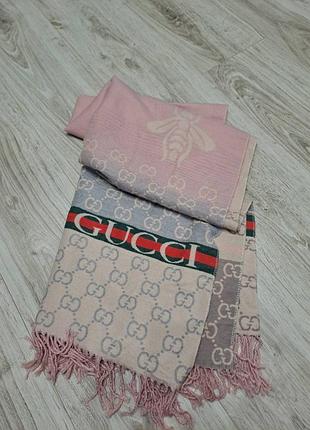 Женский, крупный шарф палантин gucci