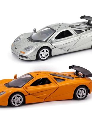 Автомодель - mclaren f1 1992 (сірий, помаранчевий)