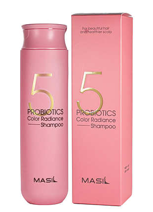 Шампунь для волос для защиты цвета masil 5 probiotics color radiance shampoo 300 мл