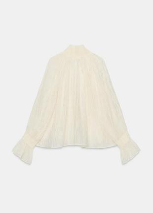 Блузка zw collection из лиоцелла и сборок 6