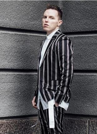 Піджак чоловічий у ганстегському стилі  h&m  studio  шовк 100% р м