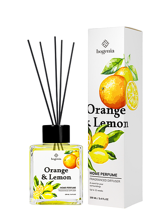 Аромадифузор для дому bogenia orange & lemon парфумований bg360.006, 100 мл