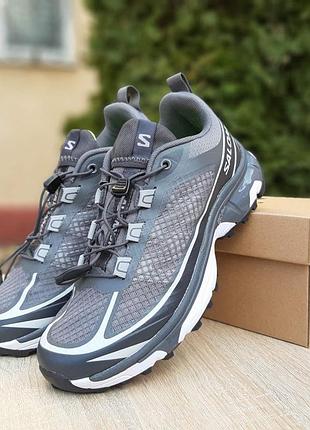 Мужские кроссовки salomon xt-6 ft grey саломон серого цвета