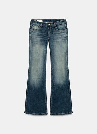 Джинсы trf bootcut с низкой посадкой