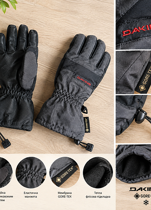 Дитячі лижні рукавички gore-tex 9-10 років dakine