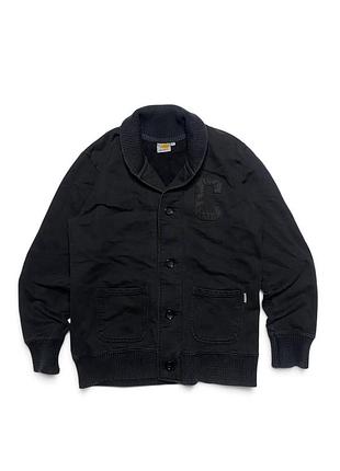 Чоловічий кардиган carhartt shawl cardigan чорний l