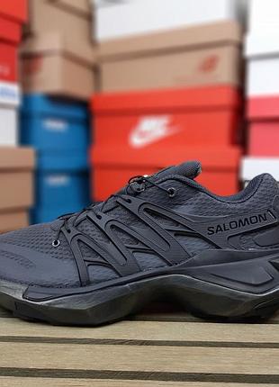 Мужские кроссовки salomon xt pu. re advanced grey саломон серого цвета