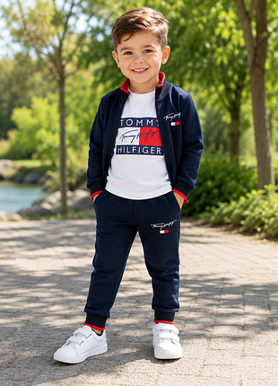 Дитячий повсякденний костюм-трійка для хлопчика "tommy hilfiger" томмі хілфігер, зріст 86–116, (86-92, 92-98, 98-104, 104-110, 110-116), новий 2