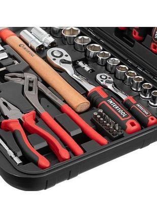 Ku набор инструментов intertool universal fit 1/4" x 1/2" 100 ед. storm для автолюбителей и мастеров у uni2l_k 4