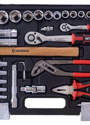 Ku набор инструментов intertool universal fit 1/4" x 1/2" 100 ед. storm для автолюбителей и мастеров у uni2l_k 7