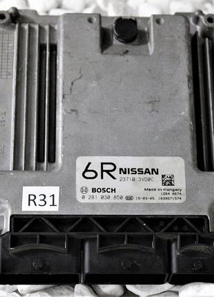 Блок управления двигателем эбу nissan 6r 23710 3vd0c 0281030850