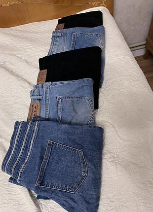 L джинси 52-54 розмір чорні та світло голубі