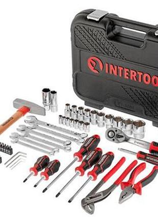 Ku набор инструментов intertool universal fit 56 ед для автолюбителей и домашних мастеров трещотка 1/2 uni2l_k 4