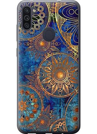 Чехол силиконовый на телефон samsung galaxy m11 m115f золотой узор "678u-1905-58250"