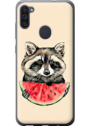 Чохол силіконовий на телефон samsung galaxy m11 m115f єнотик з кавуном "4605u-1905-58250"