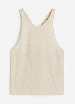 H&amp;m майка меланж с льном 2