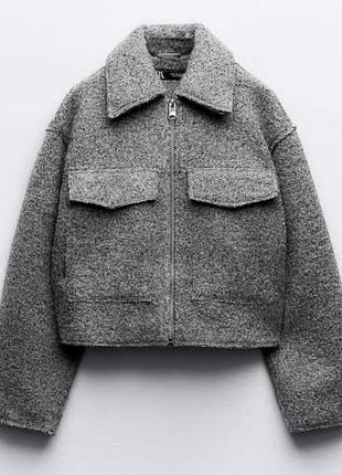 Куртка осіння жіноча zara сіра