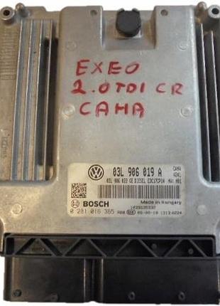 Блок управління двигуном ебу bosch 03l906019a 0281016365
