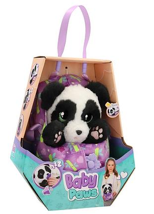 Интерактивная игрушка "малыш панда" baby paws 927667m, со звуком