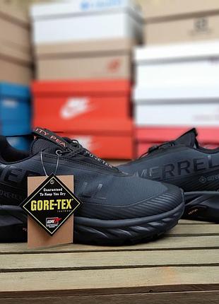 Зимние мужские кроссовки merrell agility peak 5#x gore-tex winter termo grey серого цвета термо