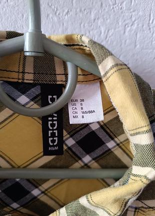 Стильная яркая желтая рубашка h&amp;m 2