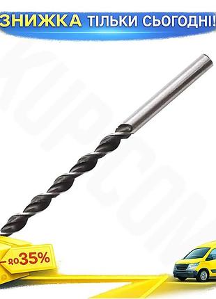 Ku сверло по дереву universal fit intertool 10x400 мм черное для сверления древесины и фанеры сверло д uni2l_k
