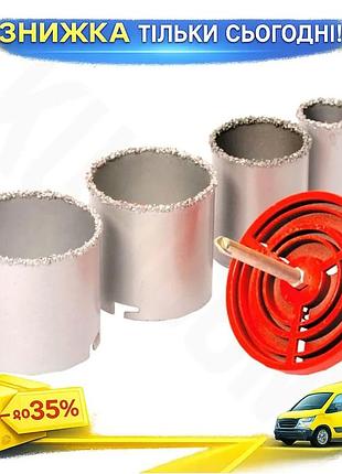 Ku набір корончатих свердлів universal fit по плитці mastertool 4 шт 33 53 67 73 мм uni2l_k