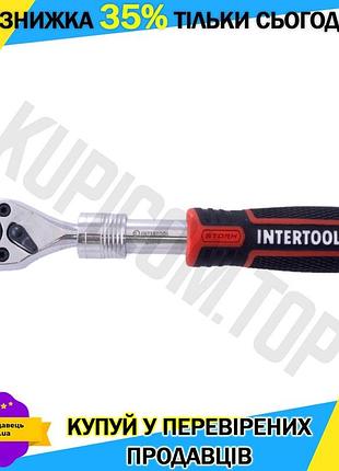 Ku ключ трещоточный intertool universal fit 1/4 дюйма телескопический для закручивания и откручивания uni2l_k