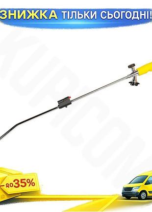 Ku горелка газовая с universal fit пьезоподжигом mastertool 800 мм для ремонта и садовых работ паяльни uni2l_k