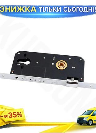 Ku замок врізний fzb universal fit 85 мм золотий сувальдний для дверей циліндровий із захистом від кор uni2l_k