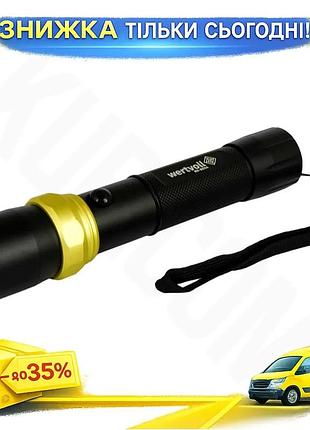 Ku фонарь ручной vertvoll universal fit 1led 5вт li-ion аккумуляторный для туристов и дачников светоди uni2l_k
