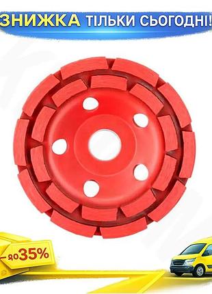 Ku диск алмазный для universal fit шлифовки бетона intertool 125 мм для ушм шлифовальный инструмент дл uni2l_k