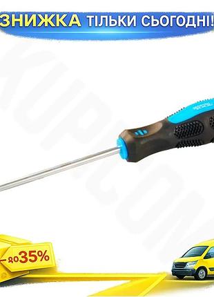 Ku отвертка mastertool крестовая universal fit ph2 125 мм для монтажа и демонтажа винтов саморезов с м uni2l_k