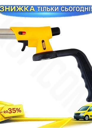 Ku горелка газовая с universal fit пьезоподжигом mastertool вихрь safe для ремонта и кулинарии пальник uni2l_k
