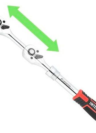 Ku ключ трещоточный intertool universal fit 3/8" 72t телескопический для закручивания и откручивания к uni2l_k 2