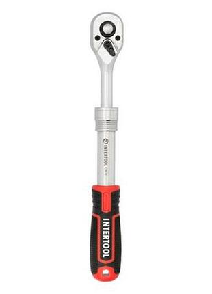 Ku ключ трещоточный intertool universal fit 3/8" 72t телескопический для закручивания и откручивания к uni2l_k 4