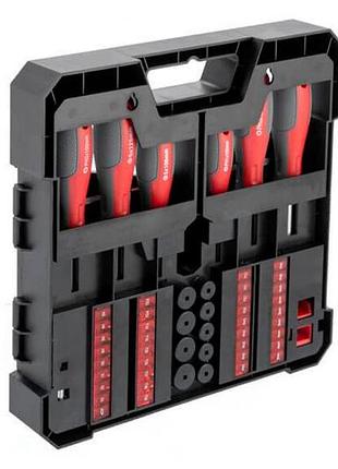 Ku набор отверток intertool universal fit 63 ед универсальный комплект бит и головок для ремонта и сбо uni2l_k 10