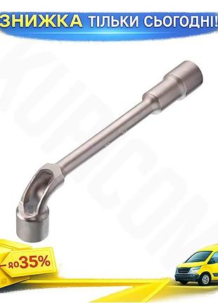 Ku ключ торцевой l-образный universal fit intertool 30 мм с отверстием для гаек и болтов хром-ванадийн uni2l_k